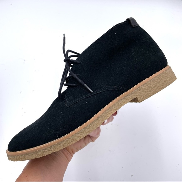 Tommy Hilfiger Zakry Black Suede Chukka Lace Up Bootie 8 - Picture 4 of 11
